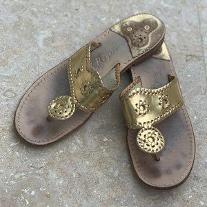 Gold Palm Beach Jack Rogers Size 9